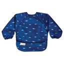 Tiny Twinkle Mess Proof Baby Bib,Waterproof Smock Baby Bib for Eating,Machine Washable Long Sleeve Bib,Baby Led Weaning,Toddler Bib,BLW Supplies(Ocean Life, Large 2-4 Years)