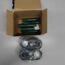 2Pack Solar Ultrasonic Animal Repeller with Strobe Light  for Gardens, Farms and courtyards Outdoor Deterrent for Raccoons, Deer, Squirrels, Cats, Skunks & Foxes (Green)