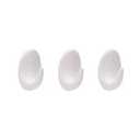 Oval Adhesive Hooks 3 Pack