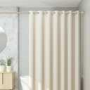 CorkLatta Brushed Nickel Shower Curtain Rod 31 to 80 Inch,1 Inch Diameter Adjustable Spring Tension Stainless Steel Telescoping Rod,Easy Install,No Rust