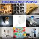 Doubel Sided Fabric Nano Tape Heavy Duty, No Residue Clear Double Sided Mounting Tape,Two Sided Adhensive Tape for Walls,Posters,Dorm Room Essentials Teacher Must Haves (9.84 ft)