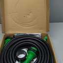 RVGUARD 30 Amp 50 Foot RV Power Cord with Reverse Polarity Indicator, Heavy Duty STW Cord with Cord Organizer, 30 Amp Male Standard to 30 Amp Female Locking Connector, Green, ETL Listed