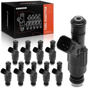 A-Premium Fuel Injectors 10 Pcs Compatible with Ford F-250 Super Duty, F-350 Super Duty, F-450 Super Duty, F-550 Super Duty, E-350 Club Wagon, E-450 Super Duty, E-550 Econoline Super Duty, Excursion