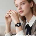 V.R.HOPE Resin Watch Band Compatible with Apple Watch Band for Women 38mm 40mm 41mm 42mm Tortoise Fashion Lightweight Bracelet Strap for iWatch Series 11/10/9/8/7/6/5/4/3/2/1/SE3(Black)