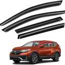 Window Visors Rain Guards FIT 2018, 2019, 2020, 2021 Honda CR-V  Side Window Deflectors Vent Shades Sun/Rain Guards, 4PCS Smoke Tape-On Set