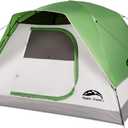 Happy Travel Camping Tent, 4 Person Dome Tents for Camping with Rainfly, Waterproof Clip Easy Setup Portable Family Tent with Mesh Windows, 20% More Headroom Backpacking Tents for Camping & Hiking