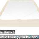 Box Spring Cover King/Cal King Size - Jersey Knit & Stretchy Wrap Around 4 Sides Bed Skirt for Hotel & Home, Beige