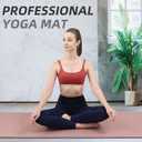 Yoga Mat Extra thick 8mm 72" x 26" Exercise mat, Soft Lightweight TPE Fitness Mat with strap, High Elasticity, Anti-fatigue,non-slip mat for Women, Yoga, Camping, Travel, Gym & Outdoor | 0.32"Th