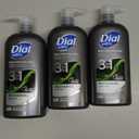 Dial Men 3in1 Body, Hair and Face Wash, Recharge, 69 fl oz (3-23 fl oz Bottles)
