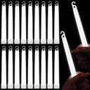 LEIFIDE 100 Pcs 6 Inch Glow Sticks Bulk White Glow Stick Light Sticks Light up Favors for Wedding Parties Activities