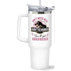 GINGULMINA Aunt Gifts from Niece, Nephew - Birthday, Mothers Day, Christmas Gifts for Aunt - Gift Ideas for Auntie, Aunty - Presents for Aunts, Promoted to Aunts - 40 Oz Stainless Steel Tumbler