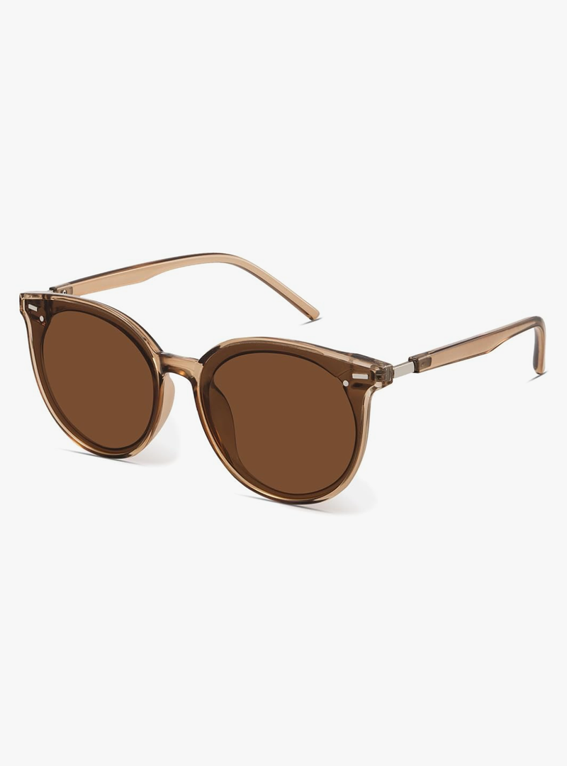 Livho Polarized Sunglasses, Retro & Oversized Shades for Women with Round Lenses