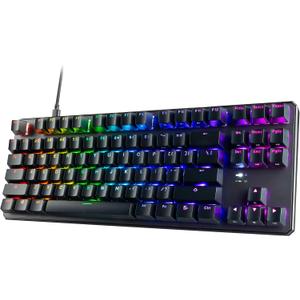 TECWARE Phantom+ 87 Key Mechanical Gaming Keyboard, RGB led, TKL 75% Keyboard, Thocky Sounding, Wraith Red Switch