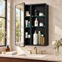 16x24 Medicine Cabinet with Mirror, Recessed/Surface Mount