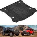 KIWI MASTER Cargo Mat for 2007-2018 Jeep Wrangler JK, OEM Replacement 82213184, Custom Fit All Weather Rear Cargo Liner, Heavy Duty TPE Tray Trunk Mat, Black