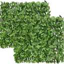 Expandable Fence Privacy Screen for Balcony Patio Outdoor,Decorative Faux Ivy Fencing Panel,Artificial Hedges (Single Sided Leaves)
