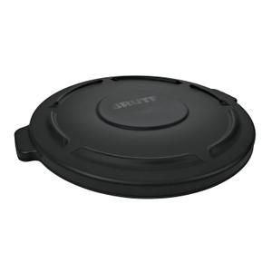 Rubbermaid Commercial Products BRUTE Heavy-Duty Round Trash/Garbage Lid 44-Gallon Black for Landscapers/Construction Sites/Restaurants/Back of House/Offices/Warehouses/Commercial Environments