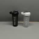 ELEVATD 2-Pack 28 fl oz Protein Shaker Bottles  Leak-Proof Lid, Whisk Ball, Durable Carry Loop  BPA-Free Gym Mixer for Protein Powder & Supplements  Sleek, Fresh Colors (Two Black, 28 fl oz)