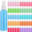 LemonRoad 100 Pack 2 oz Mini Spray Bottles Bulk Small Plastic Fine Mist Spray Bottles Pink Blue Asst Colors Leak Proof Mini Empty Refillable Travel Size Hair Colorful Sprayer Bottle for Cleaning