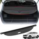 Octomo Retractable Cargo Cover for Kia Sportage 2023-2025 | Waterproof Leather Trunk Security Shade with Anti-Peeping Design | SUV Accessories (Excludes Hybrid Models, Black)