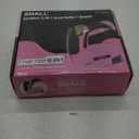 SHALL Pink Electric Staple Gun, 2 in 1 Cordless Upholstery Stapler Nail Gun for Wood, 4V Rechargeable Brad Nailer Kit w/ 2500 Staples Nails, Staple Remover & Fast Charger for Crafts, DIY, Decoration