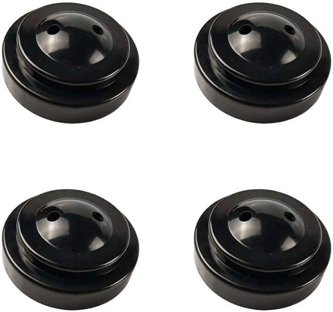 Zigvert 4 Pack Miniature Twin Desk Flag Holder, Two Hole Black Base For 4"x6" 5"x8" Stick Flags