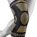 NEENCA Knee Sleeve, Copper Knee Brace with Copper Ions Infused Fiber, 2 Pack, for Arthritis, Sports, Workout, Meniscus Tear