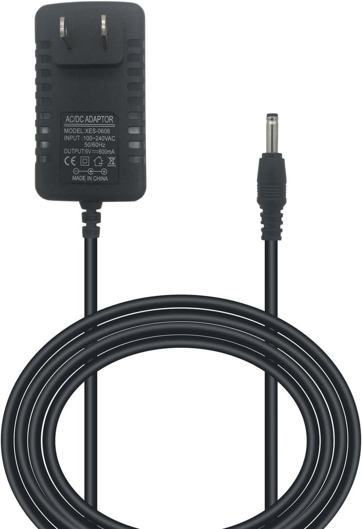 Power Cord Replacement for Breg Polar 10698, Kodiak Ice Machine, Hon-Kwang HK Plug Transformer 6V 600mAh Power Supply Cable 10 FT