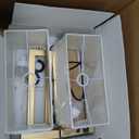 Seealle 22" Tall Bedroom Lamps for Living Room - Touch Gold Bedside Lamps with USB C+A, 3 Way Dimmable for Nightstand, Modern Night Stands for End Tables (White & Gold)