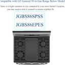 Stove Cover For GE General 30 Inch Gas Range Model JGBS86SPSS JGBS86EPES, Upgraded 0.5MM Thickness Reusable Burner Guard For For GE Gas Stove Top Protector