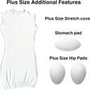 Pro Modular Dress Form Padding Plus Size Kit (24 Pieces) - Adjustable Body Form Set for Sewing and Mannequin - Adult Female Dress Padding - Making and Tailoring Accessories