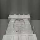 Bidet Toilet Seat Elongated, Electric Heated Seat with Instant Warm Water, Remote & Side Knob Control, Self-Clean Nozzle, Soft Close Lid, Night Light, Warm Air Dryer (White)