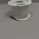 Ribbli White Organza Wired Ribbon, White Sheer with Silver Metallic Edge,2-1/2 Inch x 20 Yards Christmas Tree Ribbon for Decoration, Large Gift Wrapping,Wedding Decoration