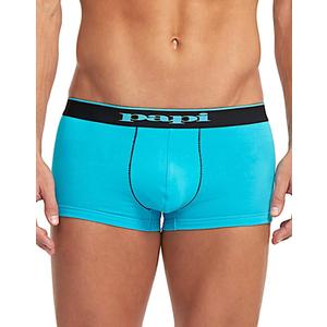 Papi Men's Stylish Brazilian Solid and Print Trunks (3-Pack of Men's Underwear) (Medium)