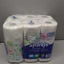 Sparkle Pick-A-Size Paper Towels, Spirited Print Design, 6 Double Rolls (660 Sheets Total) - Strong 2-Ply Towels for Kitchen Cleanup and Everyday Messes