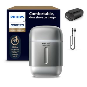 Philips Norelco Shaver 600 Series - Compact Electric Shaver, Lift & Cut System, SteelPrecision Blades, 4D Flex Heads, Wet & Dry Shave, Travel Case, Model S693/94 (Black)