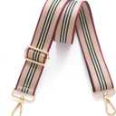 S-Jacorry Purse Strap Replacement Crossbody Wide Shoulder Strap Adjustable Canvas Straps Handbag Strap Replacement Belts (Gold Buckel-137)