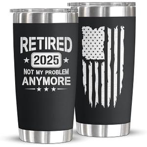Retirement Gifts for Men Women 2025, Teacher, Coworkers Leaving, Funny, Happy Retirement, Goodbye Gift, Farewell Gifts For Coworkers, 20oz Coffee Tumbler