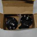 Sun Walker 2 PCS Super Loud Train Horns, 12V Waterproof Car Snail Horn Replacement Kit, Universal Air Electric Snail Double Horn for Motorcycle Truck Boat, Car Accessories (Black)