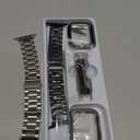 Stainless Steel Band and Case Compatible With Apple Watch Iwatch Ultra Series 11 10 9 8 7 6 5 4 3 2 1 SE 49mm 45mm 46mm 44mm 42mm 41mm 40mm 38mm, Men Women Classic Classy Metal Business (Black&Silver)