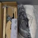 Cloud-Soft Cat Window Sill Perch with Zipper Designed Cushioned Bed, Supportive Cat Window Seat with Premium Solid Wood & Sturdy Metal Frame, Pet Hammock Bed for Large Cats (Medium, White) 