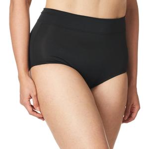 Warner's Women's No Pinching No Problems Modern Brief Panty (9, Rich Black)