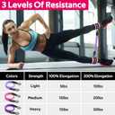 WALITO Ankle Resistance Bands with Cuffs, Exercise Bands for Legs and Butt, Booty Workout Equipment for Kickbacks and Hip Fitness Training