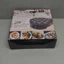 Non Stick Mini Pancakes Maker Machine, Electric Poffertjes Pan with Browning Control, Small Ebelskiver Aebleskiver Pan, Dutch Mini Pancake Maker, with Brush & Forks, 14 Slots, Black