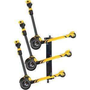 Scooter Wall Mount Rack Garage Storage Stand For Multiple Scooters Holder For 3 Electric Scooter, Metal Organizer(Black)