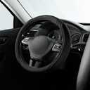 Skechers Steering Wheel Cover, Memory Foam Car Steering Wheel Cover, 14.5-15inch Anti-Slip Safety Comfortable Design, Universal Accessory for Diverse Cars, Truck, SUV (Black & Black)