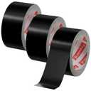 3 Pack Black Duct Tape 1.89 Inch x 60 Yard Total Heavy Duty 8.27Mil Waterproof All Weather, Hand Tearable Duct Tape for Indoor Outdoor Emergency Repairs Duct Sealing Wire Bundling Fixation DIY