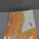 HAOCOO Orange Bathroom Rugs Non Slip Washable, Soft Plush Irregular Shape Non Slip Bath Mat, Microfiber Machine Washable Floor Mat Carpet for Bath Sink Tub Shower (18x25 inch (Irregular))