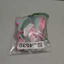 Riwbox CT-7 Cat Ear Bluetooth Headphones, LED Light Up Bluetooth Wireless Over Ear Headphones with Microphone and Volume Control for Travel/School/Smartphones/Laptop/PC/TV (Pink&Green)