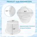 3 x 8 Inche Inground Pool Skimmer Basket for Hayward Pool Skimmer Basket SP1070 SPX1070E B-9,with Weights Pool Skimmer Basket - White,1 Pcs